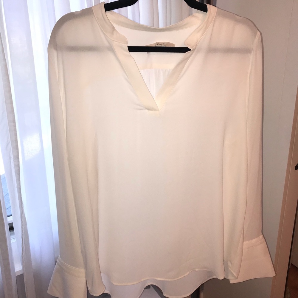 White long sleeve blouse